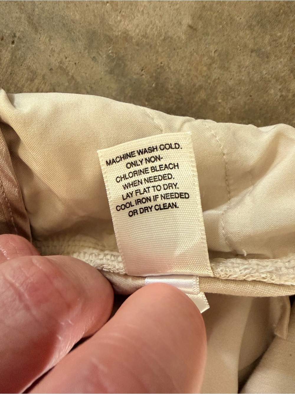White House Black Market Slim Crop Pants Khaki Stretch Cotton Size 4 - Picture 11 of 11
